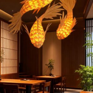 Fish-shaped chandelier